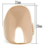 Alamode IP Rose Gold(Ion Plating) Brass Ring with No Stone - Alamode