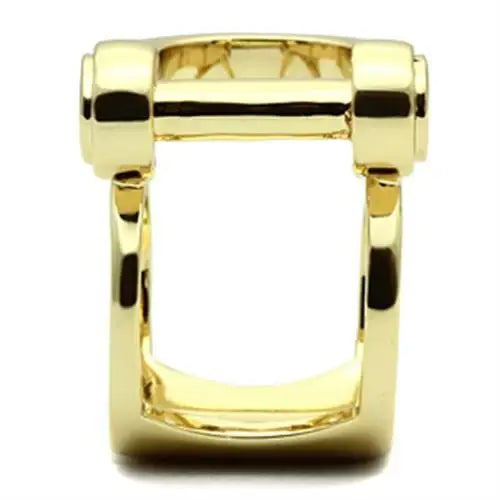 Alamode IP Gold(Ion Plating) Brass Ring with No Stone - Alamode - Flyclothing LLC