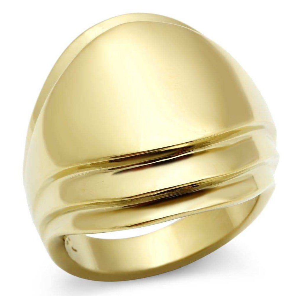Alamode IP Gold(Ion Plating) Brass Ring with No Stone - Alamode - Flyclothing LLC