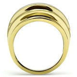 Alamode IP Gold(Ion Plating) Brass Ring with No Stone - Alamode - Flyclothing LLC