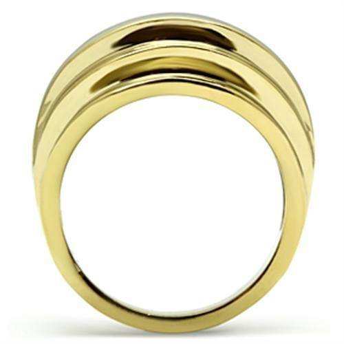 Alamode IP Gold(Ion Plating) Brass Ring with No Stone - Alamode - Flyclothing LLC