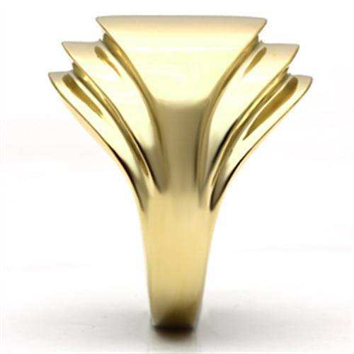 Alamode IP Gold(Ion Plating) Brass Ring with No Stone - Alamode - Flyclothing LLC