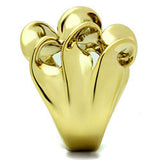 Alamode IP Gold(Ion Plating) Brass Ring with No Stone - Alamode - Flyclothing LLC