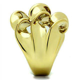 Alamode IP Gold(Ion Plating) Brass Ring with No Stone - Alamode - Flyclothing LLC
