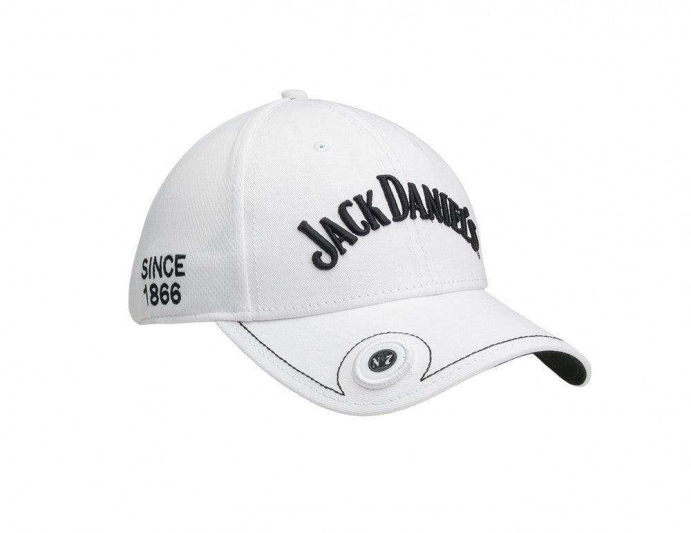Jack Daniels 6 Panel Structured Cotton Mesh Cap Black or White - Jack Daniels Clothing - Flyclothing LLC