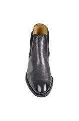 Sandro Moscoloni Lenard Grey Double Gore Plain Toe Demi Boots Italian Finish - Flyclothing LLC