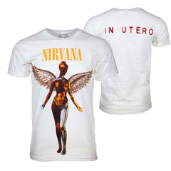 Nirvana In Utero White T-Shirt - Flyclothing LLC
