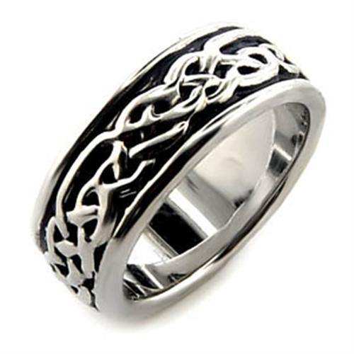 Alamode Rhodium Brass Ring with No Stone - Alamode - Flyclothing LLC