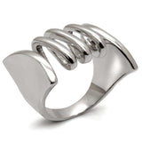 Alamode Rhodium Brass Ring with No Stone - Alamode - Flyclothing LLC