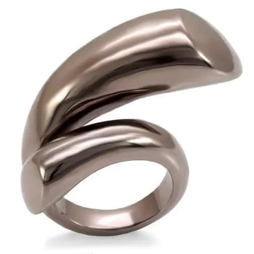 Alamode Chocolate Gold Brass Ring with No Stone - Alamode - Flyclothing LLC