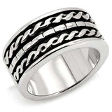 Alamode Rhodium Brass Ring with No Stone - Alamode - Flyclothing LLC