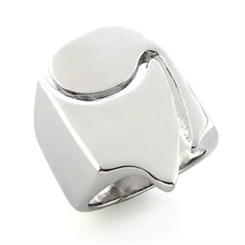 Alamode Rhodium White Metal Ring with No Stone - Alamode - Flyclothing LLC