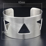 Alamode High polished (no plating) Stainless Steel Bangle with No Stone - Alamode