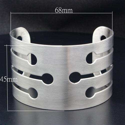 Alamode High polished (no plating) Stainless Steel Bangle with No Stone - Alamode - Flyclothing LLC