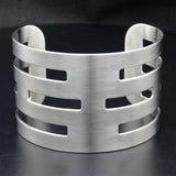 Alamode High polished (no plating) Stainless Steel Bangle with No Stone - Alamode