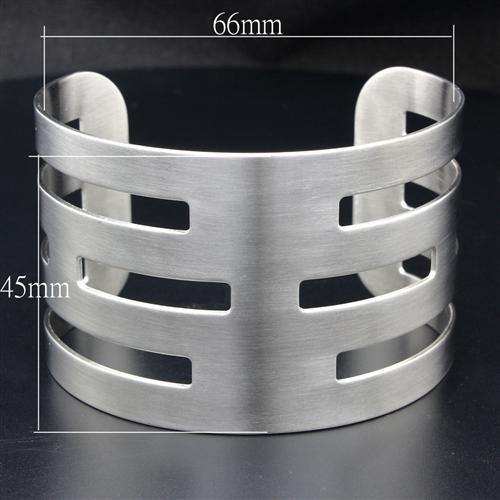 Alamode High polished (no plating) Stainless Steel Bangle with No Stone - Alamode - Flyclothing LLC