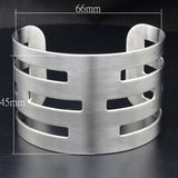 Alamode High polished (no plating) Stainless Steel Bangle with No Stone - Alamode