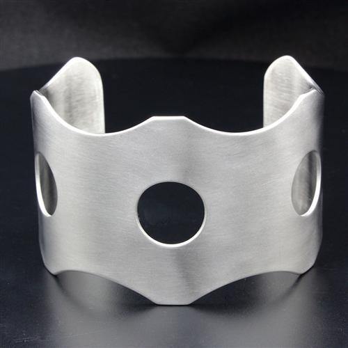 Alamode High polished (no plating) Stainless Steel Bangle with No Stone - Alamode