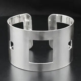 Alamode High polished (no plating) Stainless Steel Bangle with No Stone - Alamode - Flyclothing LLC