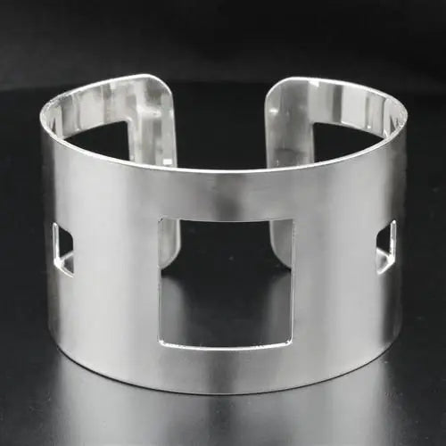 Alamode High polished (no plating) Stainless Steel Bangle with No Stone - Alamode - Flyclothing LLC