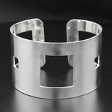 Alamode High polished (no plating) Stainless Steel Bangle with No Stone - Alamode