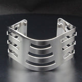 Alamode High polished (no plating) Stainless Steel Bangle with No Stone - Alamode