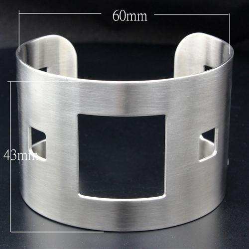 Alamode High polished (no plating) Stainless Steel Bangle with No Stone - Alamode - Flyclothing LLC