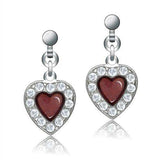 Alamode Rhodium White Metal Earrings with Top Grade Crystal in Clear - Alamode - Flyclothing LLC