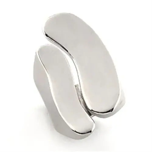 Alamode Rhodium White Metal Ring with No Stone - Alamode - Flyclothing LLC