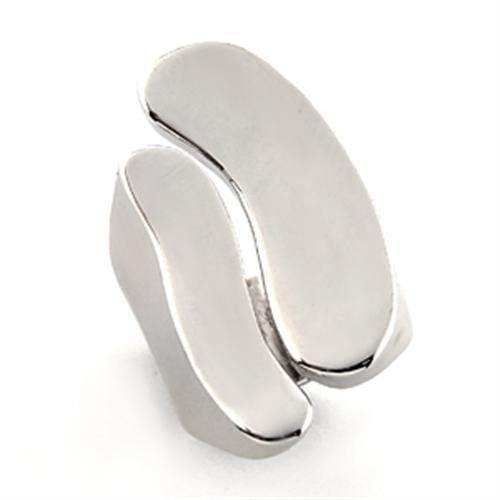Alamode Rhodium White Metal Ring with No Stone - Alamode - Flyclothing LLC