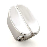 Alamode Rhodium White Metal Ring with No Stone - Alamode - Flyclothing LLC