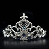 Alamode Imitation Rhodium Brass Tiaras & Hair Clip with Top Grade Crystal in Montana - Alamode - Flyclothing LLC