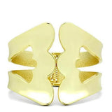 Alamode Flash Gold White Metal Bangle with No Stone - Alamode
