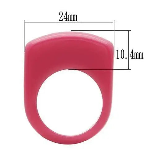 Alamode Resin Ring with Synthetic Synthetic Stone in Multi Color - Alamode - Flyclothing LLC