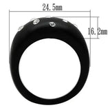 Alamode Resin Ring with Synthetic Synthetic Stone in Multi Color - Alamode - Flyclothing LLC
