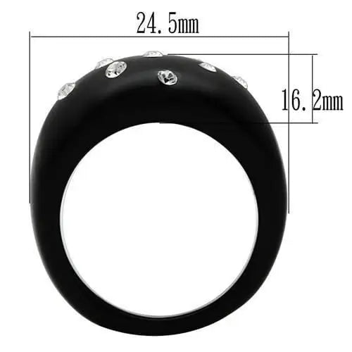 Alamode Resin Ring with Synthetic Synthetic Stone in Multi Color - Alamode - Flyclothing LLC