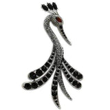 Alamode Imitation Rhodium White Metal Brooches with Top Grade Crystal in Multi Color - Alamode - Flyclothing LLC