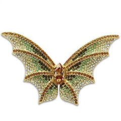 Alamode Gold White Metal Brooches with Top Grade Crystal in Multi Color - Alamode