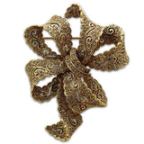 Alamode Gold White Metal Brooches with Top Grade Crystal in Citrine Yellow - Alamode - Flyclothing LLC