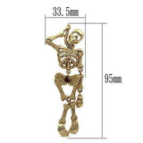 Alamode Gold White Metal Brooches with Top Grade Crystal in Multi Color - Alamode - Flyclothing LLC