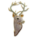 Alamode Gold White Metal Brooches with Top Grade Crystal in Multi Color - Alamode