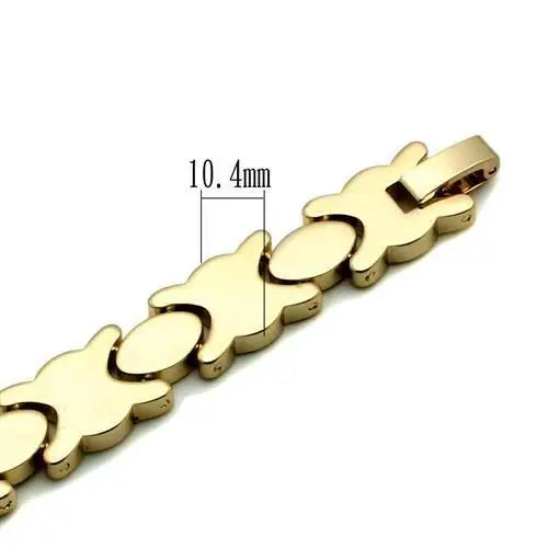 Alamode Gold Brass Bracelet with No Stone - Alamode - Flyclothing LLC