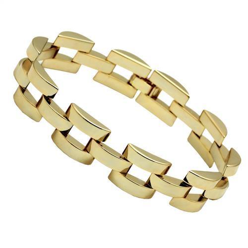 Alamode Gold Brass Bracelet with No Stone - Alamode