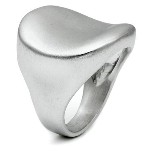 Alamode Rhodium+Brushed Brass Ring with No Stone - Alamode