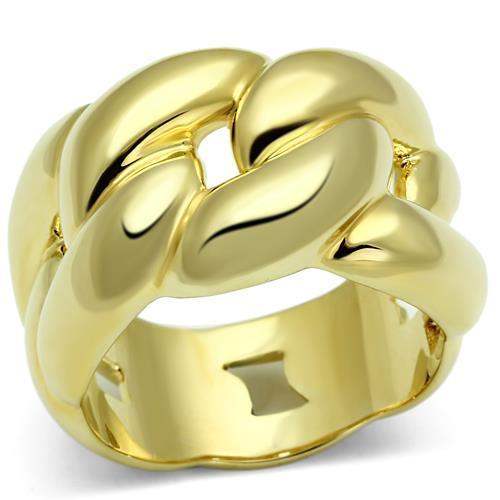 Alamode Gold Brass Ring with No Stone - Alamode - Flyclothing LLC