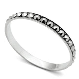 Alamode Rhodium Brass Bangle with No Stone - Alamode