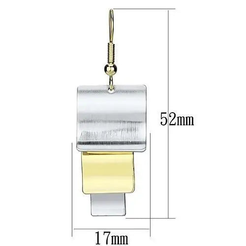 Alamode Gold+Rhodium Iron Earrings with No Stone - Alamode - Flyclothing LLC