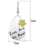 Alamode Rhodium Iron Earrings with No Stone - Alamode