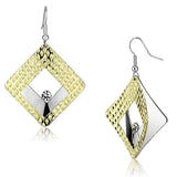 Alamode Gold+Rhodium Iron Earrings with Top Grade Crystal in Clear - Alamode - Flyclothing LLC
