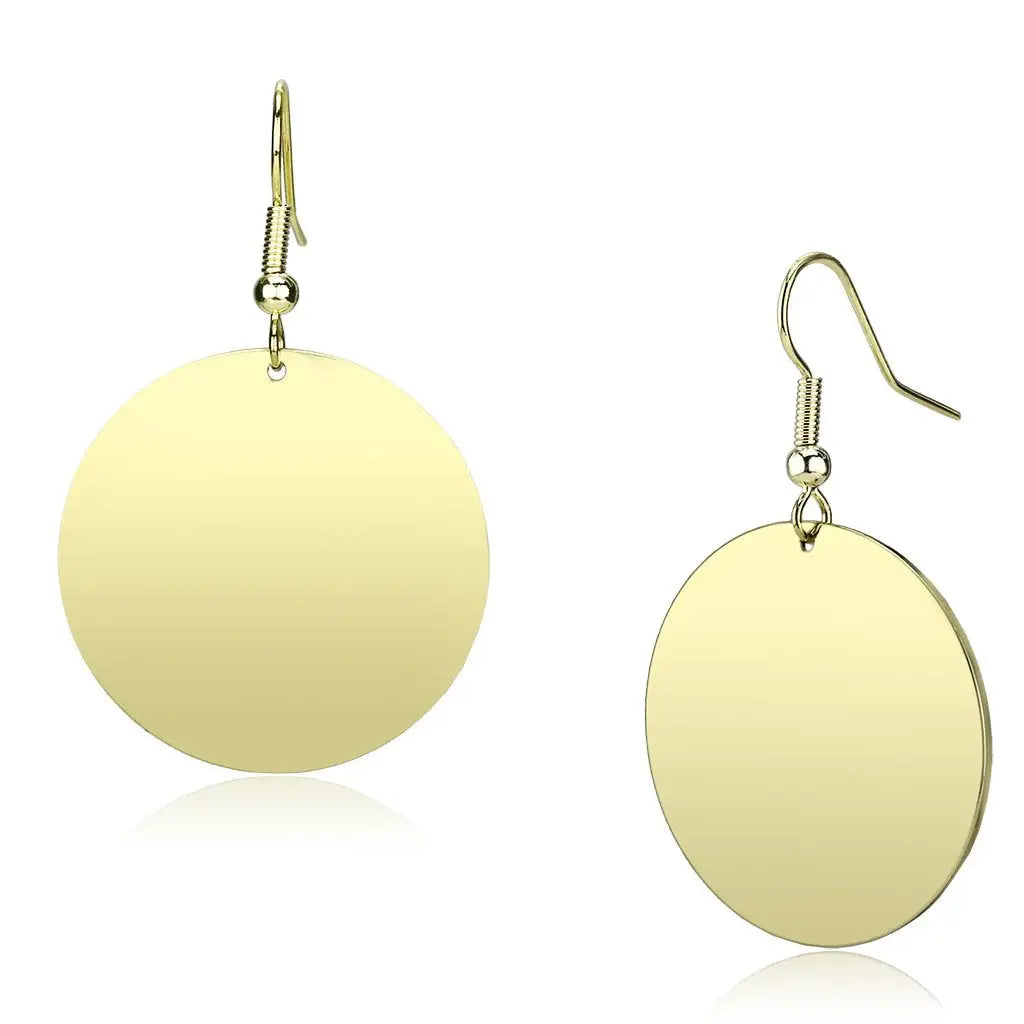 Alamode Gold Iron Earrings with No Stone - Alamode - Flyclothing LLC
